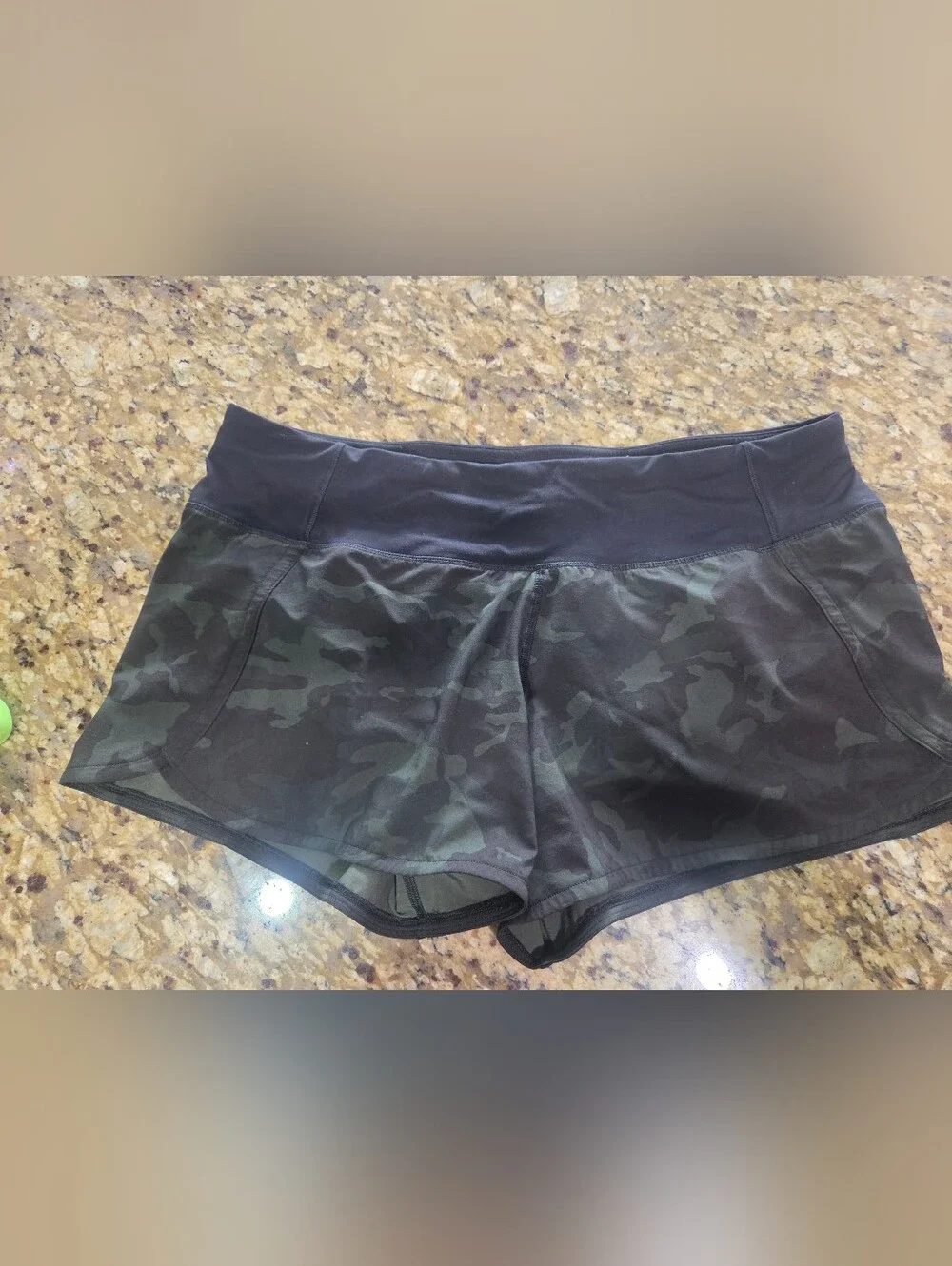 lululemon athletica Black Camo Athletic Shorts